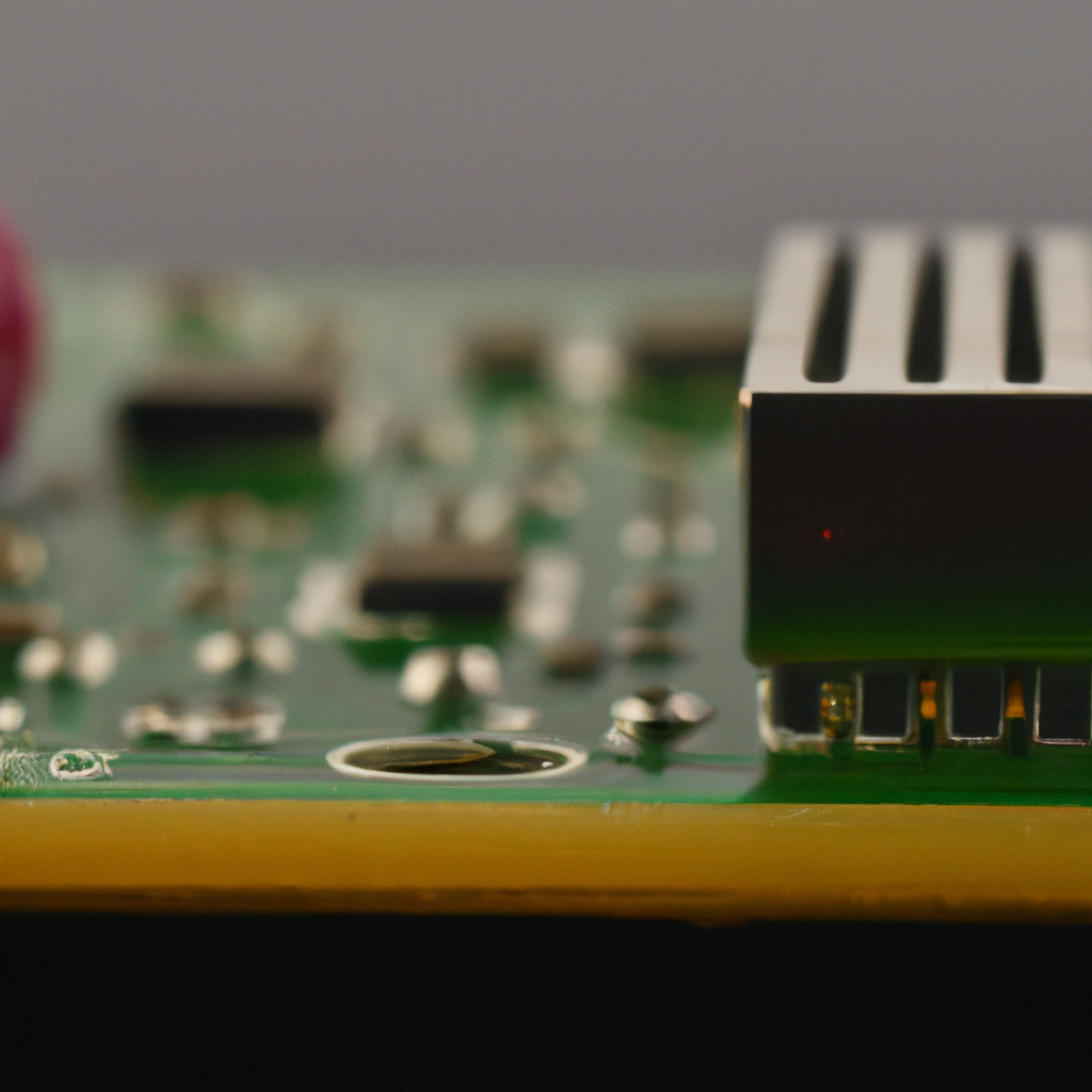 A 35mm image of a raspberry pi compute board